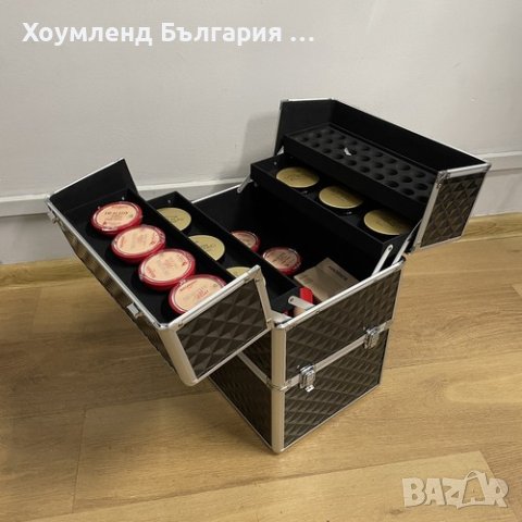 Чанта за гримове практичен козметичен куфар, снимка 3 - Куфари - 43001787