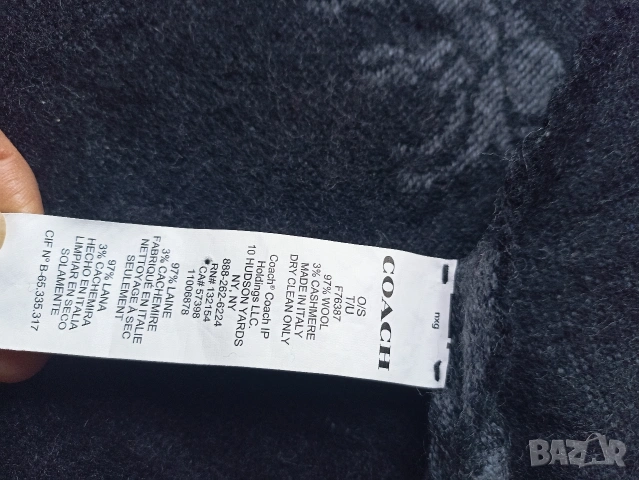 Дамски шал Coach, снимка 4 - Шалове - 53431981