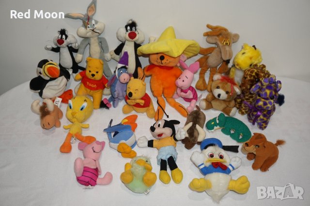 Лот от 24 различни стари плюшени играчки от 90-те McDonald's и Barzakov