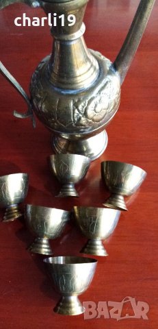 старинен бронзов сервиз от османската империя , снимка 15 - Антикварни и старинни предмети - 32782582