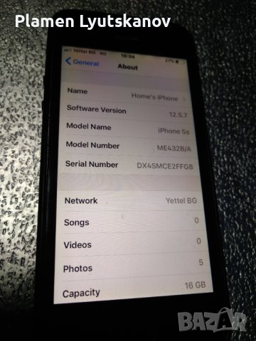 Iphone 5s 16 gb, снимка 4 - Apple iPhone - 43366081