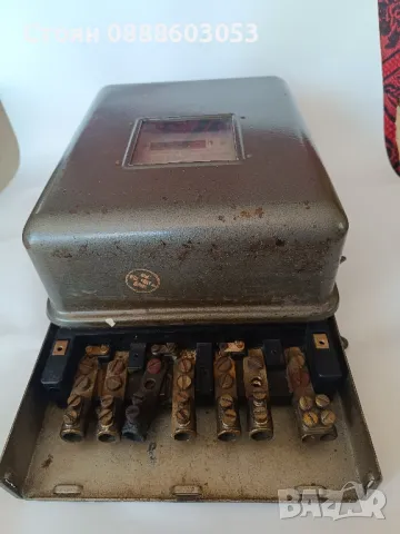 Стар трифазен Промишлен Електромер.1979г, снимка 4 - Други машини и части - 49683953