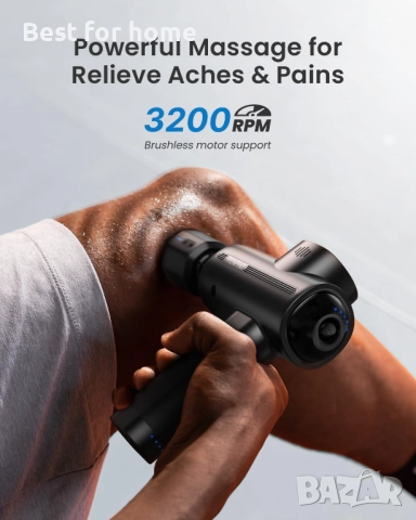 RENPHO Thermacool масажен пистолет за дълбоко тъканно масажиране , снимка 5 - Масажори - 51976330