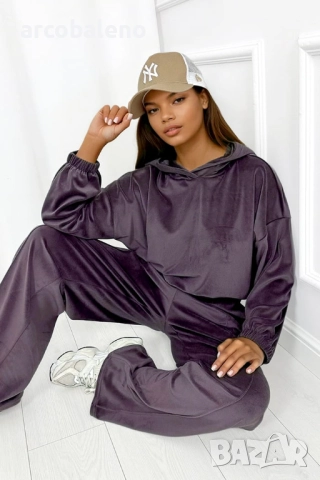 Дамски велурен комплект от две части Cloud, 3цвята , снимка 15 - Комплекти - 52699136