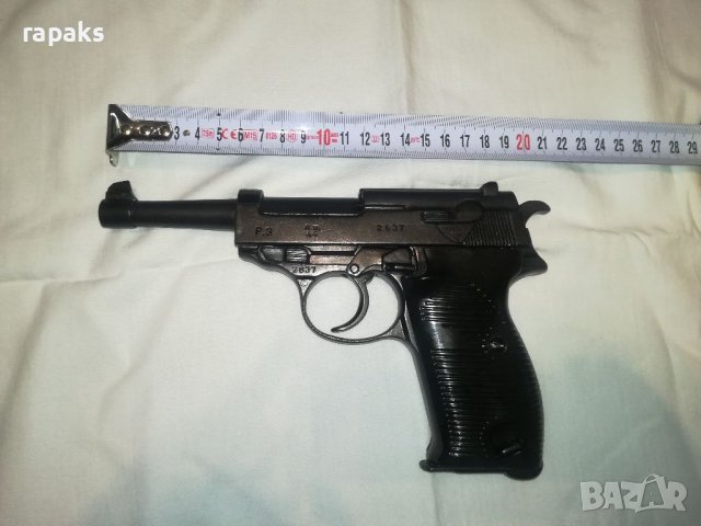 Пистолет Валтер Р 38. Нестреляща реплика на пистолет, карабина, пушка, пищов