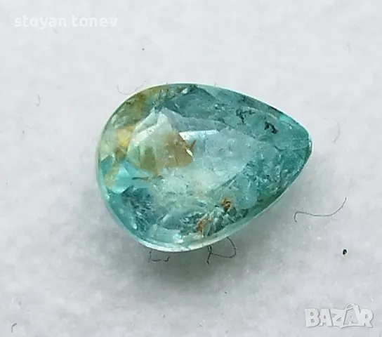 Зелено син Параиба турмалин с форма круша - 0.78кт.! Сертифициран! Нов!, снимка 10 - Бижутерийни комплекти - 49935342