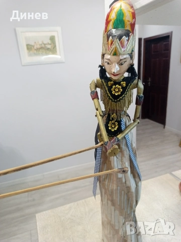автентична колекционерска кукла wayang golek от остров ява, снимка 5 - Колекции - 53604963