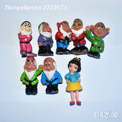 Играчки Снежанка и Седемте Джуджета Стари Колекционерски Играчки Фигурки