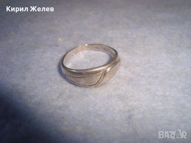 СТАР СРЕБЪРЕН АРТ ДЕКО ПРЪСТЕН ВИСОКА ПРОБА СРЕБРО - ТЕСТВАН - РЪЧНА МАЙСТОРСКА ИЗРАБОТКА 27274