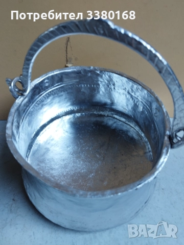 малко котле калайдисано изцяло, снимка 2 - Антикварни и старинни предмети - 52206200