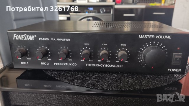 FoneStar FS-2035 P.A. AMPLIFIER , снимка 6 - Ресийвъри, усилватели, смесителни пултове - 43376991