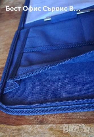 папка луксозна за документи с цип синя размер A4, снимка 7 - Ученически пособия, канцеларски материали - 52788839