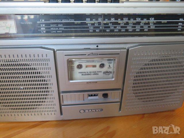 Vintage Sanyo M9922LU Stereo Boombox 80’s , снимка 5 - Радиокасетофони, транзистори - 38512880
