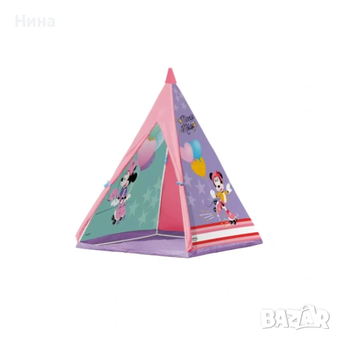 Детска палатка John Мини Маус, Форма иглу, 100х100х140 см, снимка 3 - Играчки за стая - 53468616