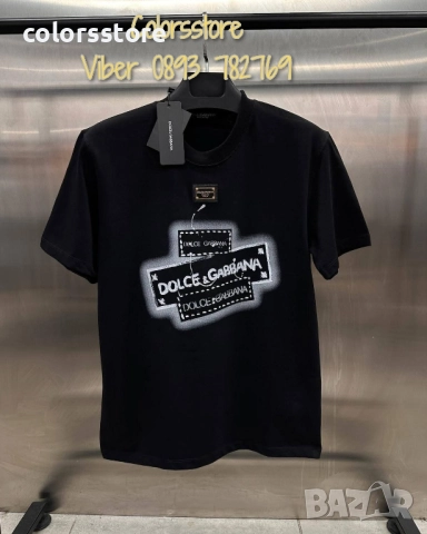 Мъжка Черна тениска D&G код IM44