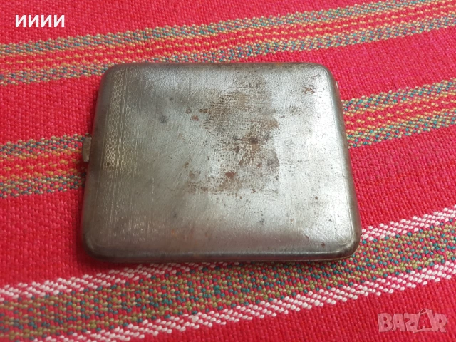 Желязна табакера , снимка 2 - Антикварни и старинни предмети - 53426784