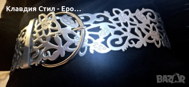 Прекрасен сребрист колан, снимка 5 - Колани - 48240732