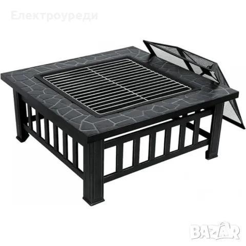 Нова 3в1 маса 'Fire Pit' - BBQ, камина, ледарка, снимка 4 - Маси - 47606964