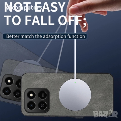 WANLONFENG Магнитен Калъф за Honor X7d / 400 Smart - MagSafe, Вкл. Протектор, 4 Цвята, снимка 7 - Калъфи, кейсове - 52467385