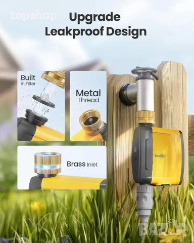 НОВ RAINPOINT WiFi таймер за поливане - TTV103WRF месингов входен разпръсквач..., снимка 3 - Друга електроника - 50529442