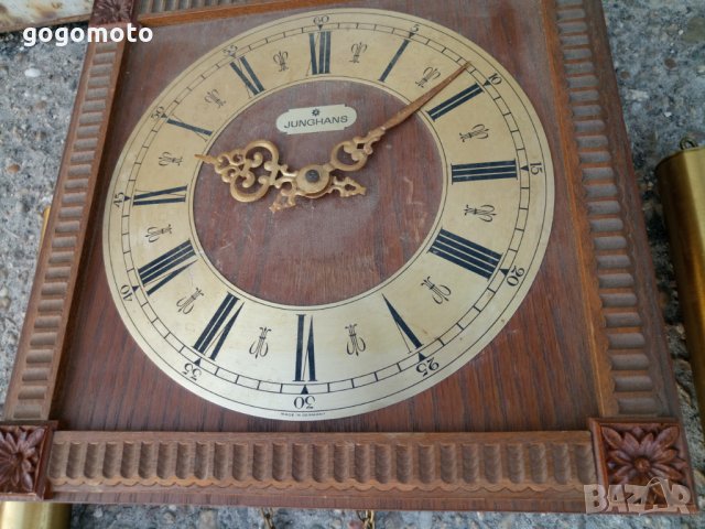 оригинален стенен часовник Junghans първата половина на ХХ  век Original wall clock Antique German, снимка 17 - Антикварни и старинни предмети - 26108454