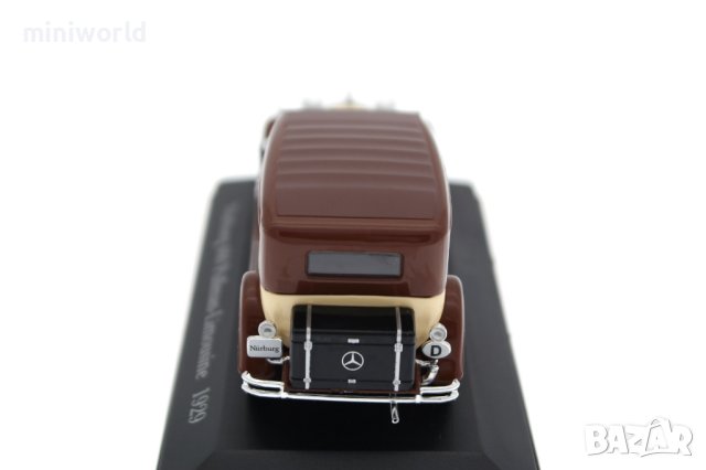 Mercedes-Benz Nürburg 460 Pullman-Limousine 1929 - мащаб 1:43 на DeAgostini нов в PVC дисплей-кейс, снимка 7 - Колекции - 43658044