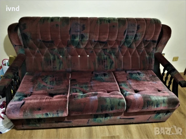 Холова гарнитура, снимка 7 - Дивани и мека мебел - 46518021