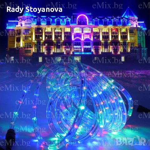 СВЕТЕЩО LED ВЪЖЕ - 20М MULTICOLOR, снимка 3 - Декорация за дома - 43096586