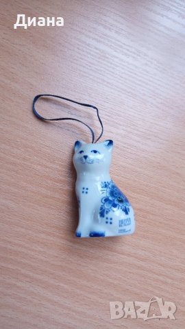 Порцеланово коте, снимка 2 - Статуетки - 43602548