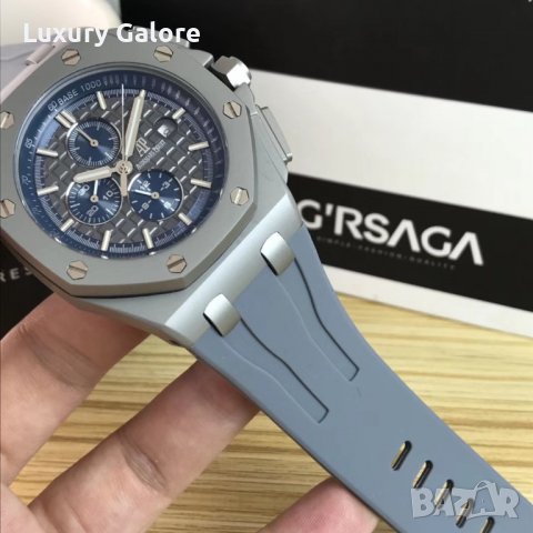 Мъжки часовник Audemars Piguet Royal Oak Offshore Grey/Blue с автоматичен механизъм, снимка 4 - Мъжки - 40020194