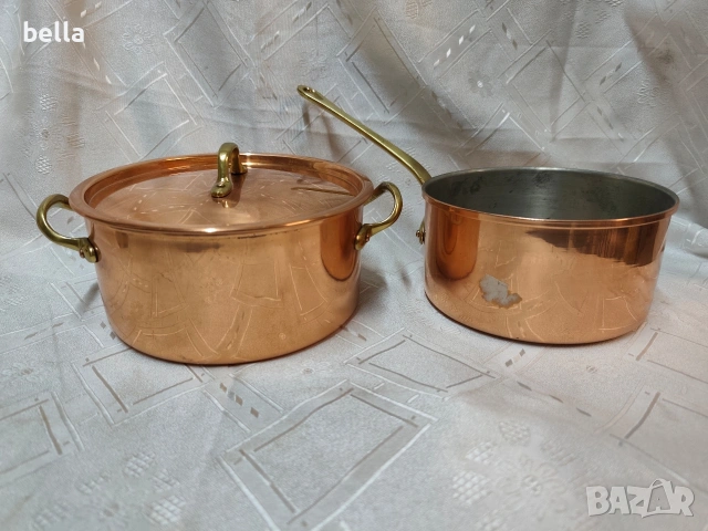 Луксозен комплект медни съдове – немско качество и класически дизайн., снимка 4 - Антикварни и старинни предмети - 53389812