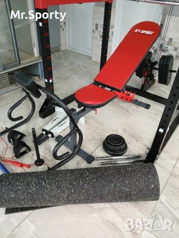 Уникален фитнес комплект, клетка, скрепец, лежанка, , снимка 5 - Фитнес уреди - 52179400