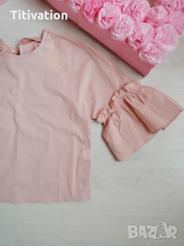 Блуза пудра, снимка 3 - Корсети, бюстиета, топове - 28741724