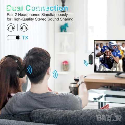 2-в-1 Bluetooth предавател-приемник за самолети, снимка 5 - Друга електроника - 53435457