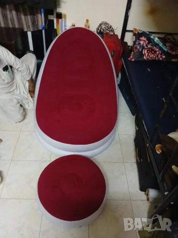 Преносимо надуваемо кресло и табуретка  