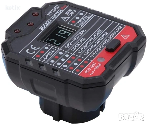 Тестер за електрически контакти HT106D, снимка 2 - Други инструменти - 53513868