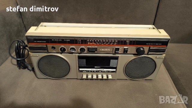 Crown CSC-40L Boombox, снимка 5 - Радиокасетофони, транзистори - 50992301