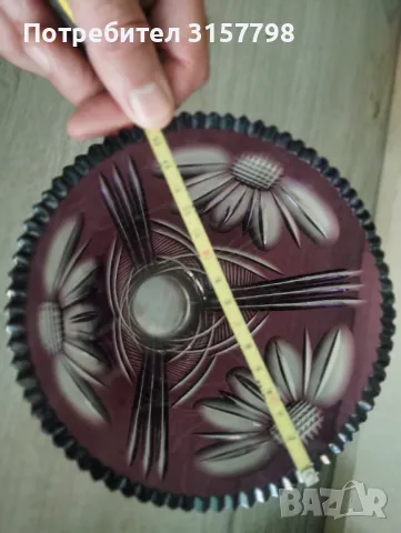 Кристална ваза Бохемия, снимка 5 - Вази - 47391713