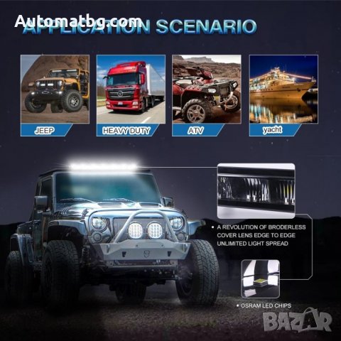 Диоден Лед Бар Automat, Led bar 150W, 100см, Черен, снимка 2 - Аксесоари и консумативи - 38398755