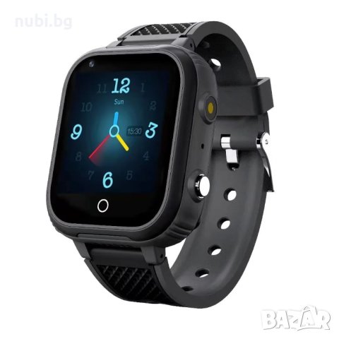 Детски Смарт часовник NUBI LT21, 4G, Сим карта, Kамера, GPS+LBS+Wi-Fi Tracking, Черен, снимка 1