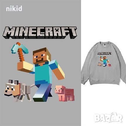 Minecraft Майнкрафт герои термо щампа апликация картинка за дреха