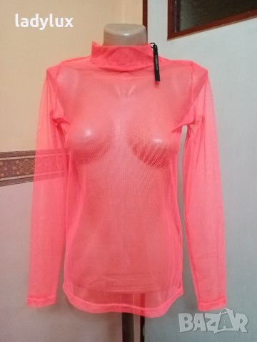 LMTD, Оригинална Тюлена Прозрачна Блуза, Размер S/М. Код 2090, снимка 8 - Блузи с дълъг ръкав и пуловери - 43296736