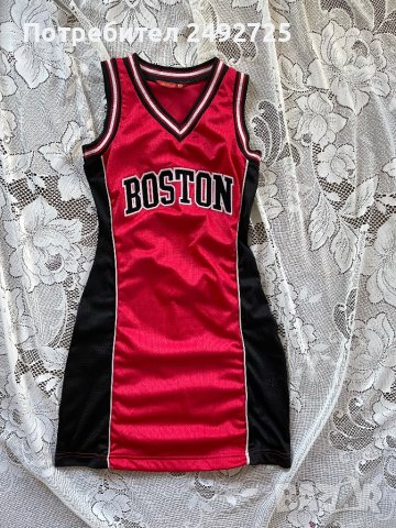 Рокля спортивна червена черно BOSTON, снимка 1