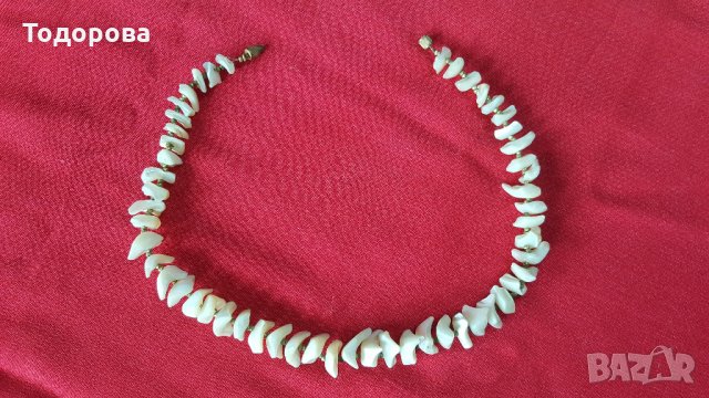 Старинна седефена огърлица, снимка 3 - Антикварни и старинни предмети - 26940682