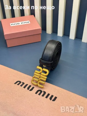 Miu Miu Колан Естествена Кожа Миу Миу - Налични Различни Модели Код D2037, снимка 2 - Колани - 49389732