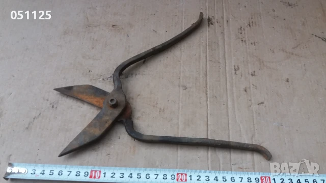 стара кована отлична ножица за рязане на аба , снимка 7 - Антикварни и старинни предмети - 50596492