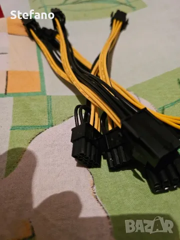 PCI Express power 6 pin женско > 2 x 8 pin мъжко, снимка 3 - Геймърски - 49715133