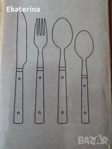 Комплект прибори за хранене за 6 души, снимка 3 - Прибори за хранене, готвене и сервиране - 49452413