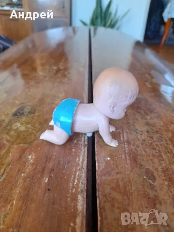 Стара механична кукла бебе, снимка 2 - Други ценни предмети - 48025973