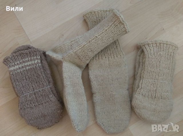 Вълнени чорапи ръчна изработка, снимка 6 - Други - 35221497